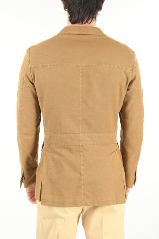 ID Double-split Buttoned Flap Pocket Blazer