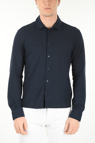 Long-sleeved Front Buttoned Polo
