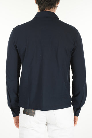 Long-sleeved Front Buttoned Polo