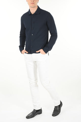 Long-sleeved Front Buttoned Polo