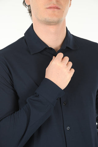 Long-sleeved Front Buttoned Polo
