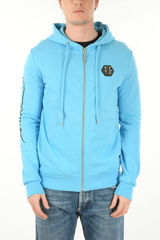 Front Zipped ALLOVER SKULL Hoodie