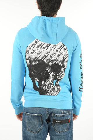 Front Zipped ALLOVER SKULL Hoodie