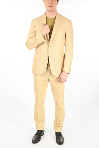Blazer LEADER SOFT in Misto Seta con Tasche a Toppa