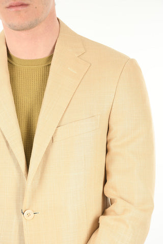 Blazer LEADER SOFT in Misto Seta con Tasche a Toppa