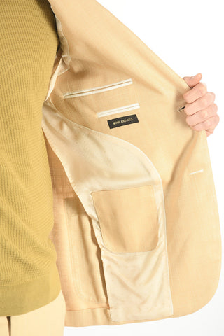 Blazer LEADER SOFT in Misto Seta con Tasche a Toppa