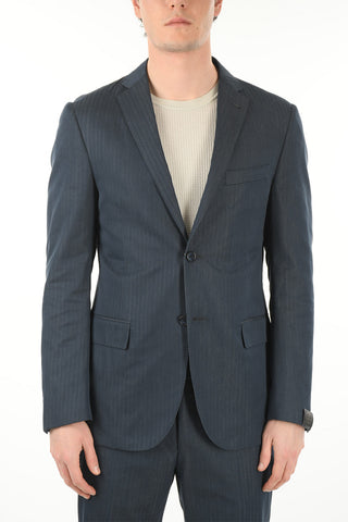 Hairline Striped Cotton GATE Suit