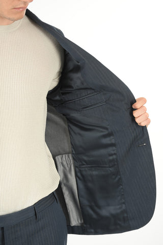 Hairline Striped Cotton GATE Suit