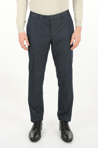 Hairline Striped Cotton GATE Suit