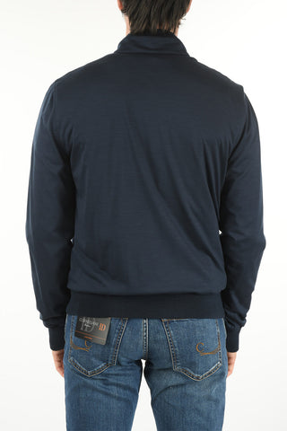 ID Front Zipped Virgin Wool Bomber Jacket