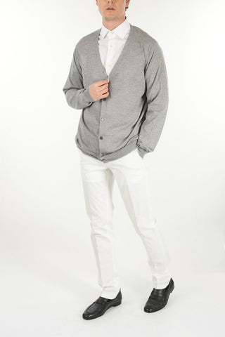 Buttoned Virgin Wool Cardigan