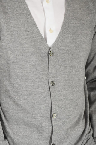 Buttoned Virgin Wool Cardigan