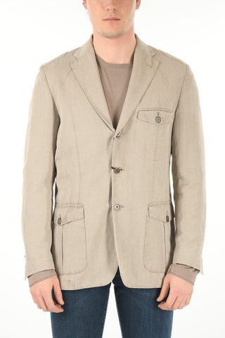 ID Patch Breast-pocket Cotton Blend Blazer