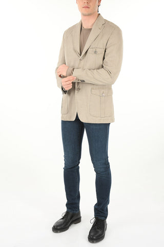 ID Patch Breast-pocket Cotton Blend Blazer