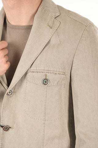 ID Patch Breast-pocket Cotton Blend Blazer