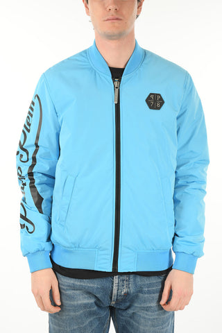 Nylon ALLOVER SKULL Bomber Jacket