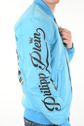 Nylon ALLOVER SKULL Bomber Jacket