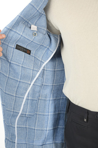 ID Unlined IDENTITY Windowpane Check Blazer