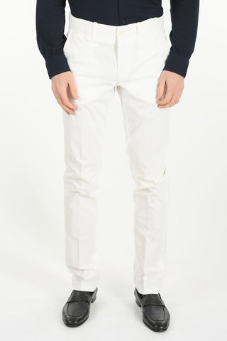 ID Five-Pocket Stretch Cotton Trousers