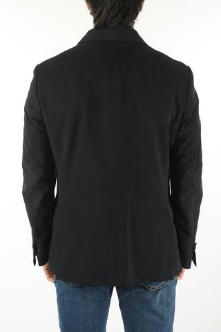 ID Cotton IDENTITY Blazer with Faux Suede Insert