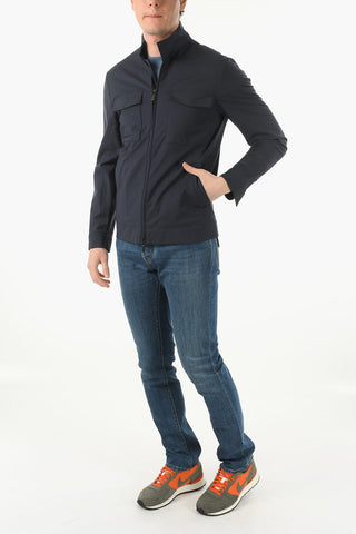 CC COLLECTION Giacca a Vento Sahariana con Zip Frontale