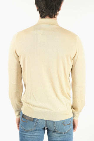 Long-sleeved Cashmere Blend Polo