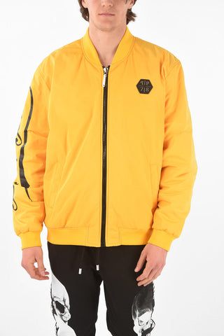 HOMME EST.1978 padded bomber with zip clousure