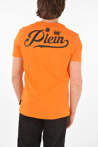 HOMME EST.1978 embossed printed crew-neck t-shirt