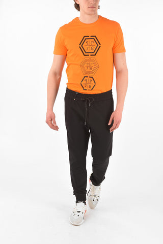 HOMME EST.1978 drawstring waist 2 pockets STATEMENT jogger pants