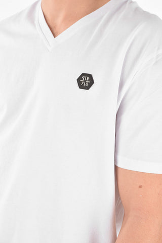 HOMME EST.1978 T-shirt EXAGON TIGER scollo a V stampata sul retro