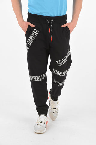 HOMME pantaloni jogger con strass