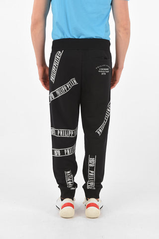 HOMME pantaloni jogger con strass