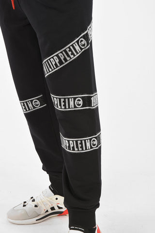 HOMME pantaloni jogger con strass