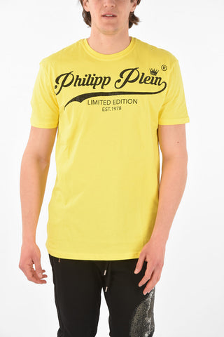 HOMME crew-neck t-shirt with print on the front