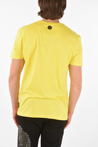 HOMME crew-neck t-shirt with print on the front