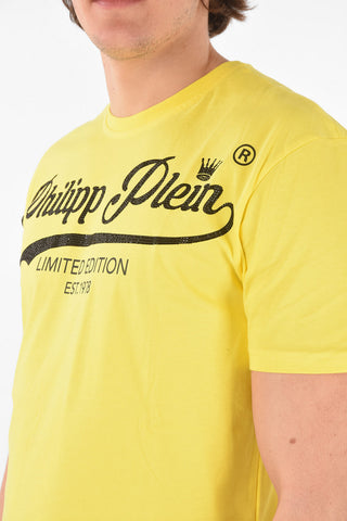 HOMME crew-neck t-shirt with print on the front