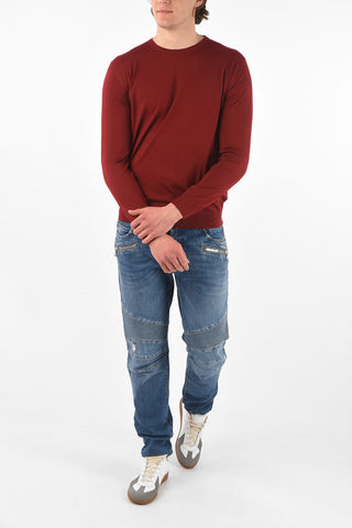 Crew Neck Extrafine Virgin Wool Sweater