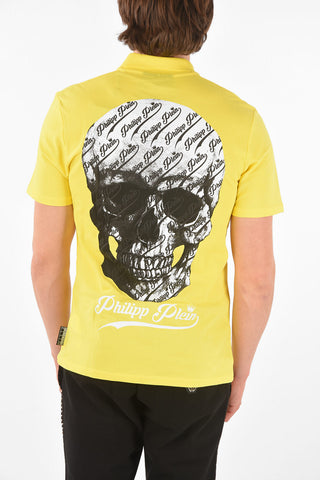 HOMME Cotton ALLOVER SKULL Polo shirt