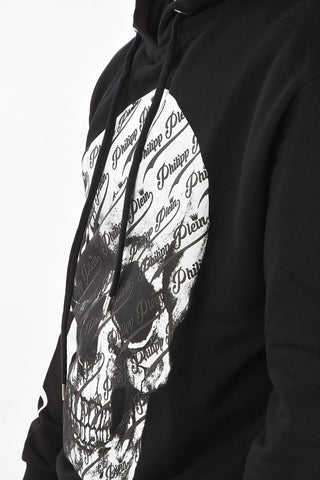 EST.1978 HOMME skull printed sweatshirt with hood