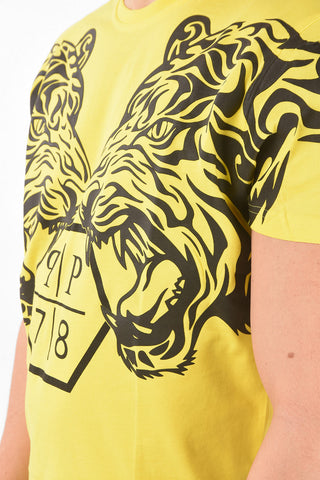 HOMME EST.1978 printed EXAGON TIGER crew-neck t-shirt
