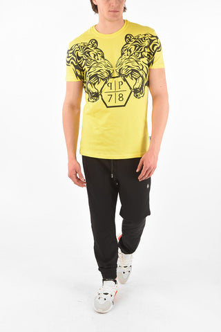 HOMME EST.1978 printed EXAGON TIGER crew-neck t-shirt