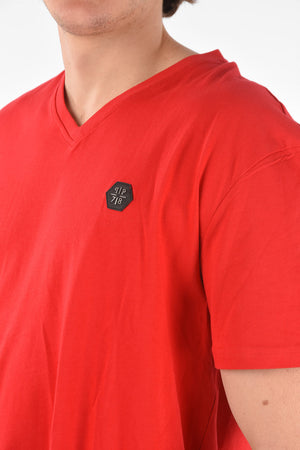 HOMME EST.1978 Cotton V Neck T-Shirt