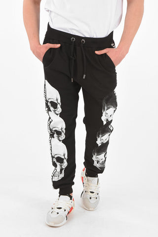 HOMME EST.1978 logoed side band jogger pants