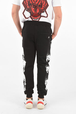 HOMME EST.1978 logoed side band jogger pants