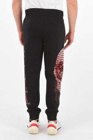 HOMME rhinestone embellished skull jogger pants