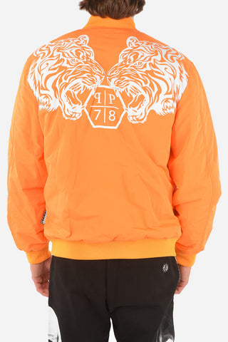 HOMME EST.1978 padded 2 pockets bomber with zip closure