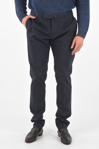 pantaloni chinos in cotone stretch slim fit