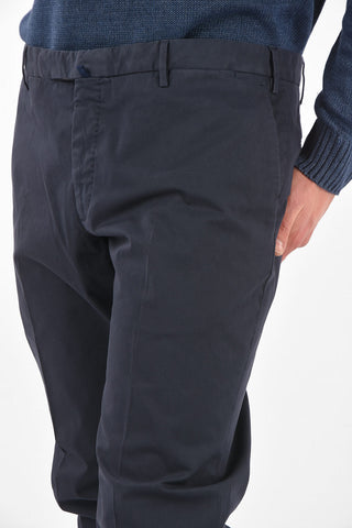 pantaloni chinos in cotone stretch slim fit