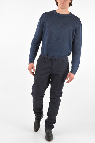 pantaloni chinos in cotone stretch slim fit