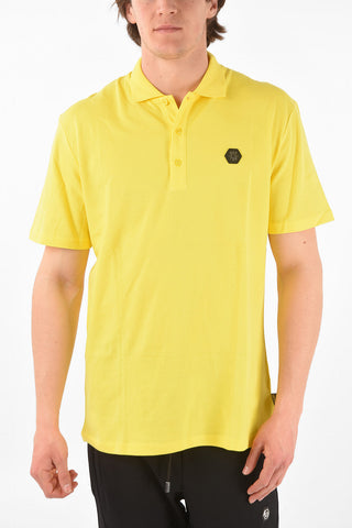 HOMME EST.1978 cotton SIGNATURE 3 buttons polo shirt